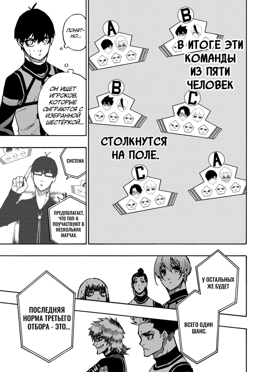 Страница 14 главы 95 манги Синяя тюрьма: Блю лок / Blue lock
