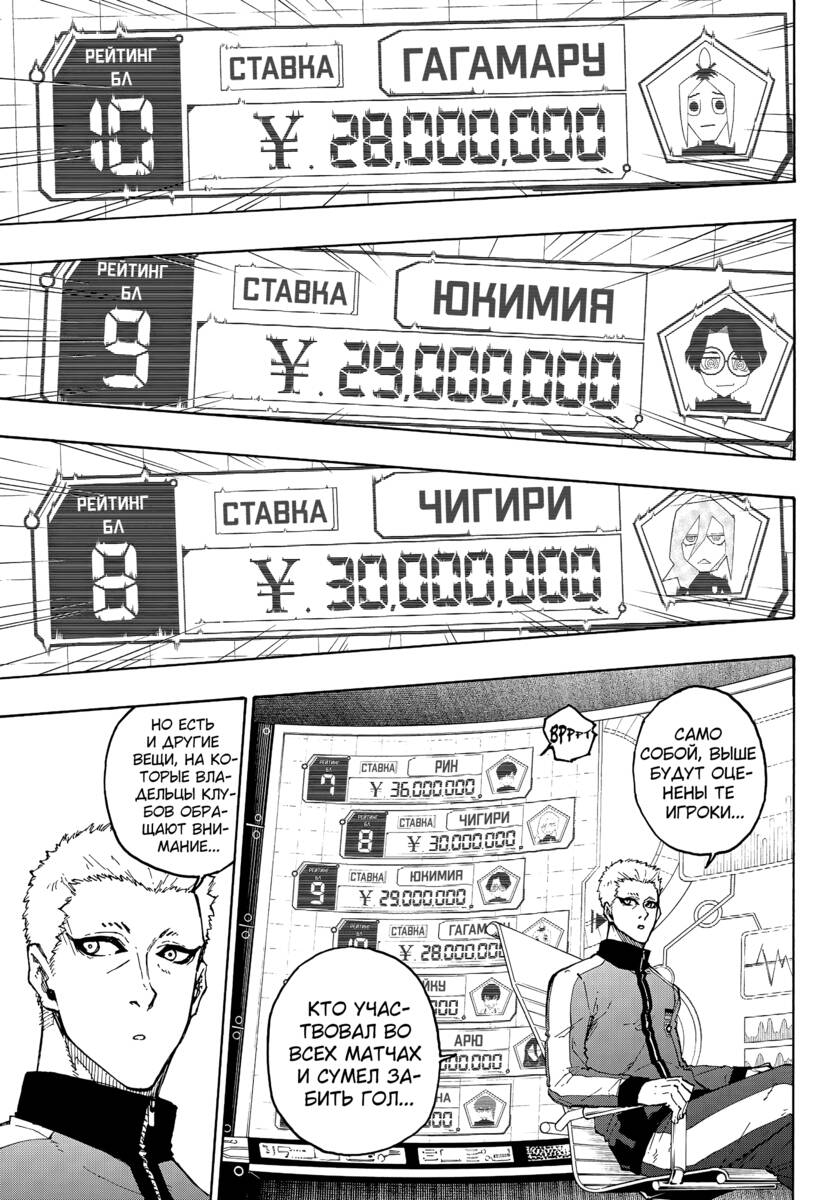 Страница 12 главы 204 манги Синяя тюрьма: Блю лок / Blue lock