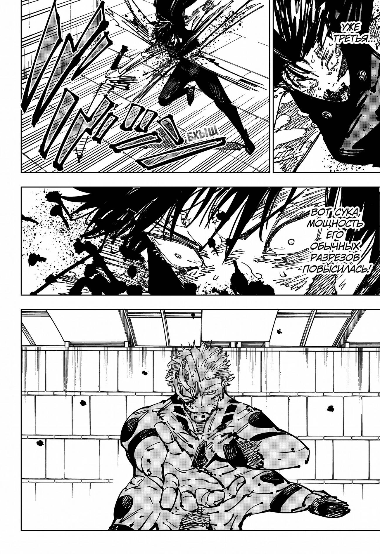 Страница 10 главы 256 манги Магическая битва / Jujutsu Kaisen