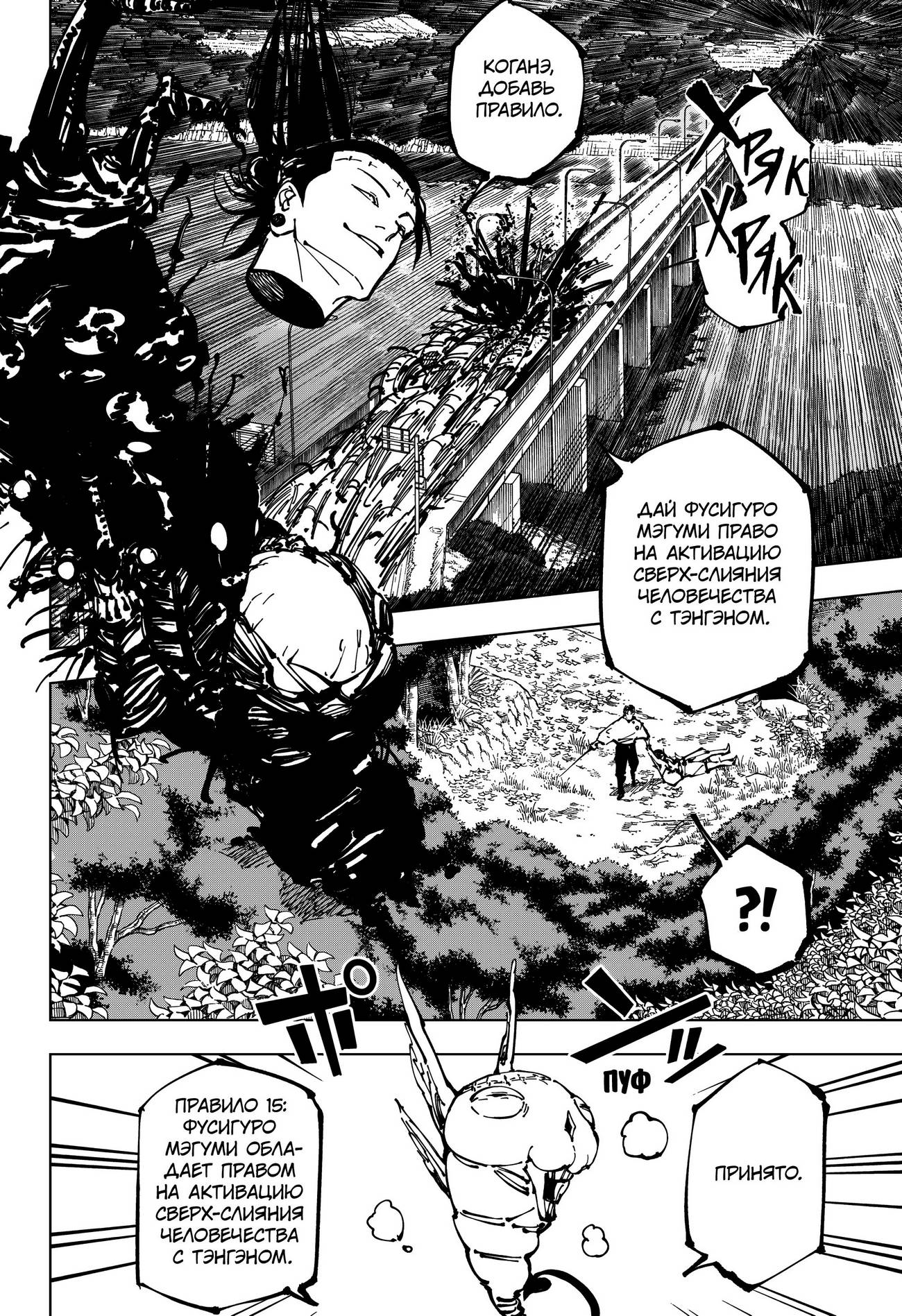 Страница 5 главы 249 манги Магическая битва / Jujutsu Kaisen