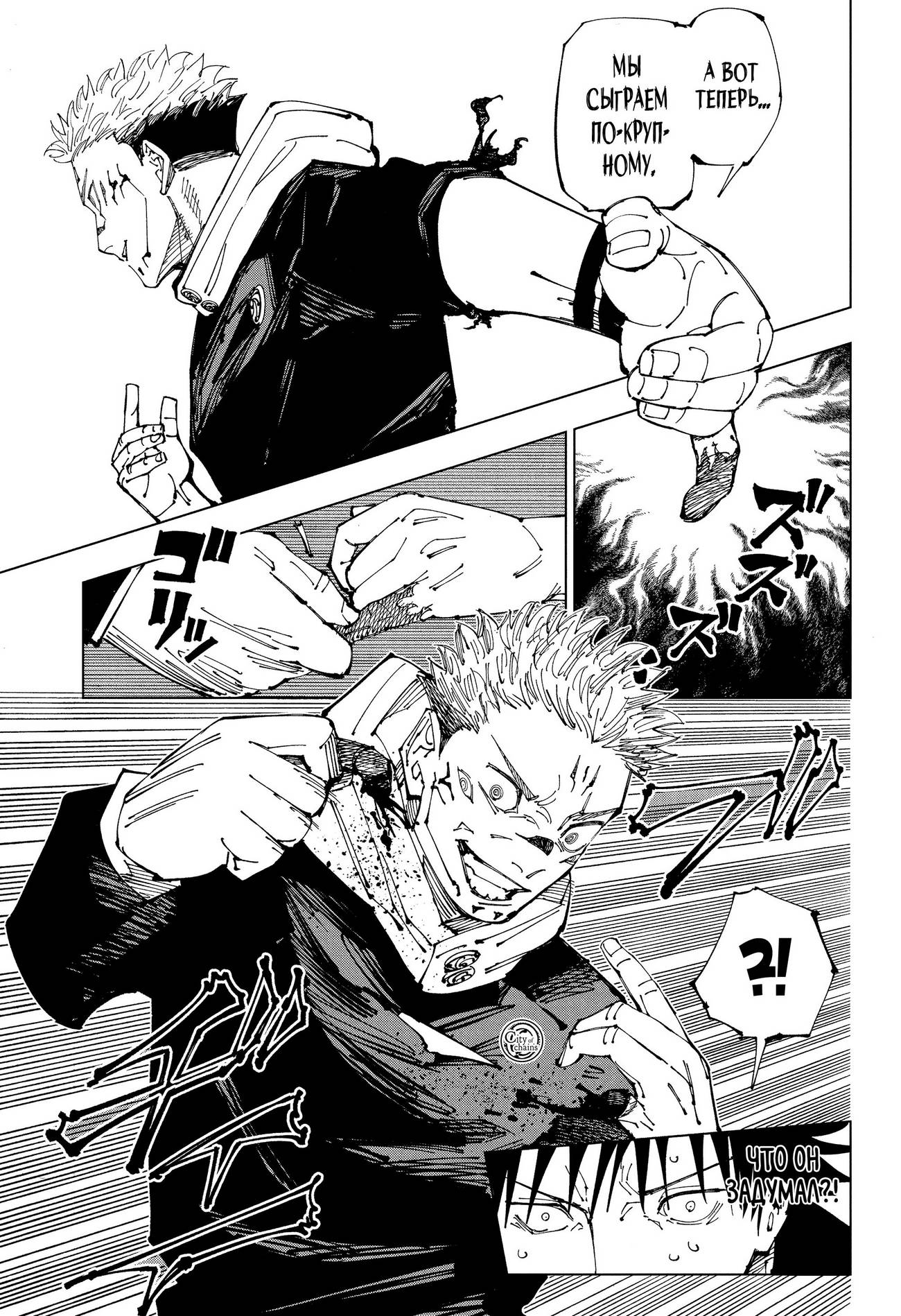 Страница 14 главы 212 манги Магическая битва / Jujutsu Kaisen