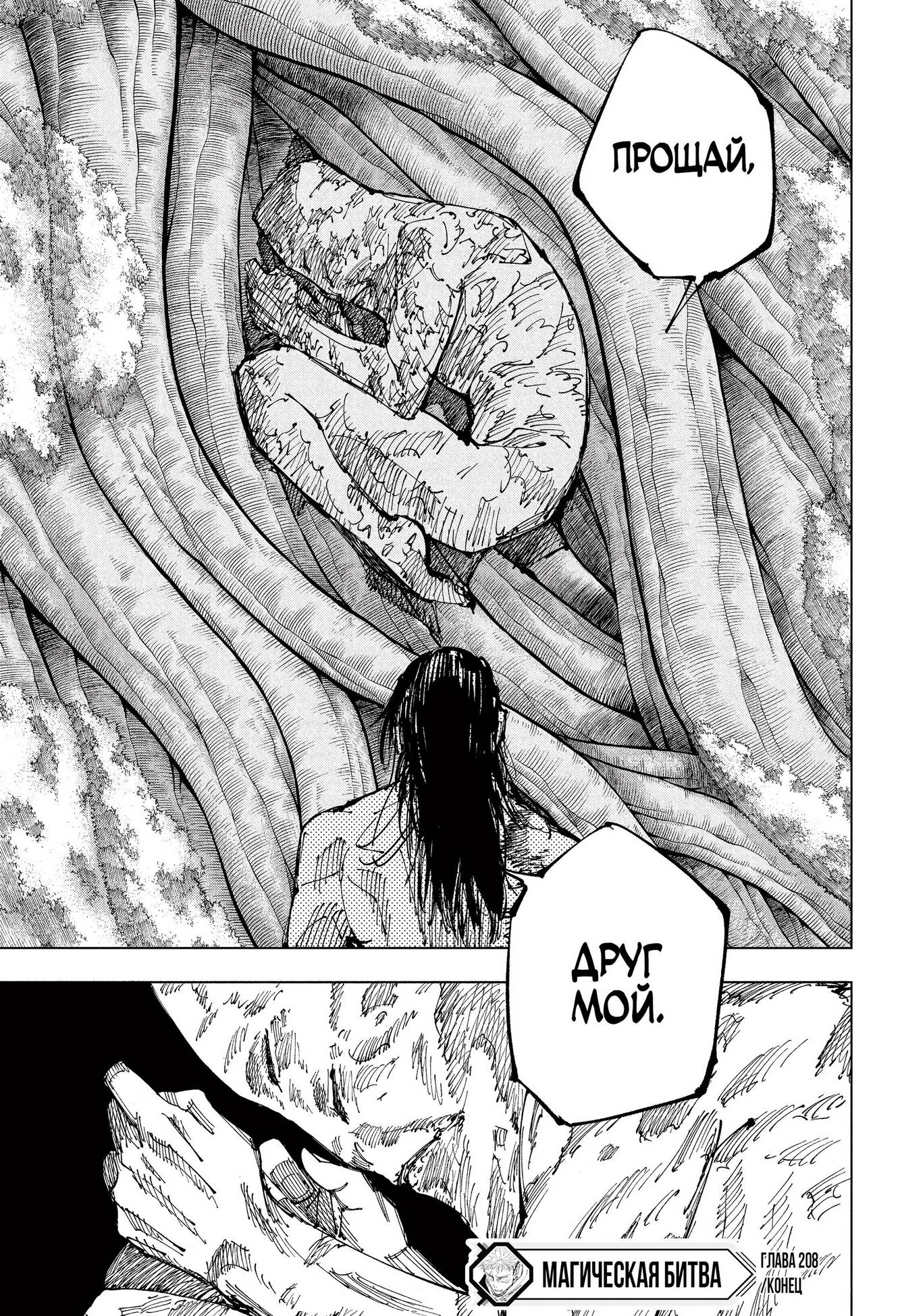 Страница 19 главы 208 манги Магическая битва / Jujutsu Kaisen