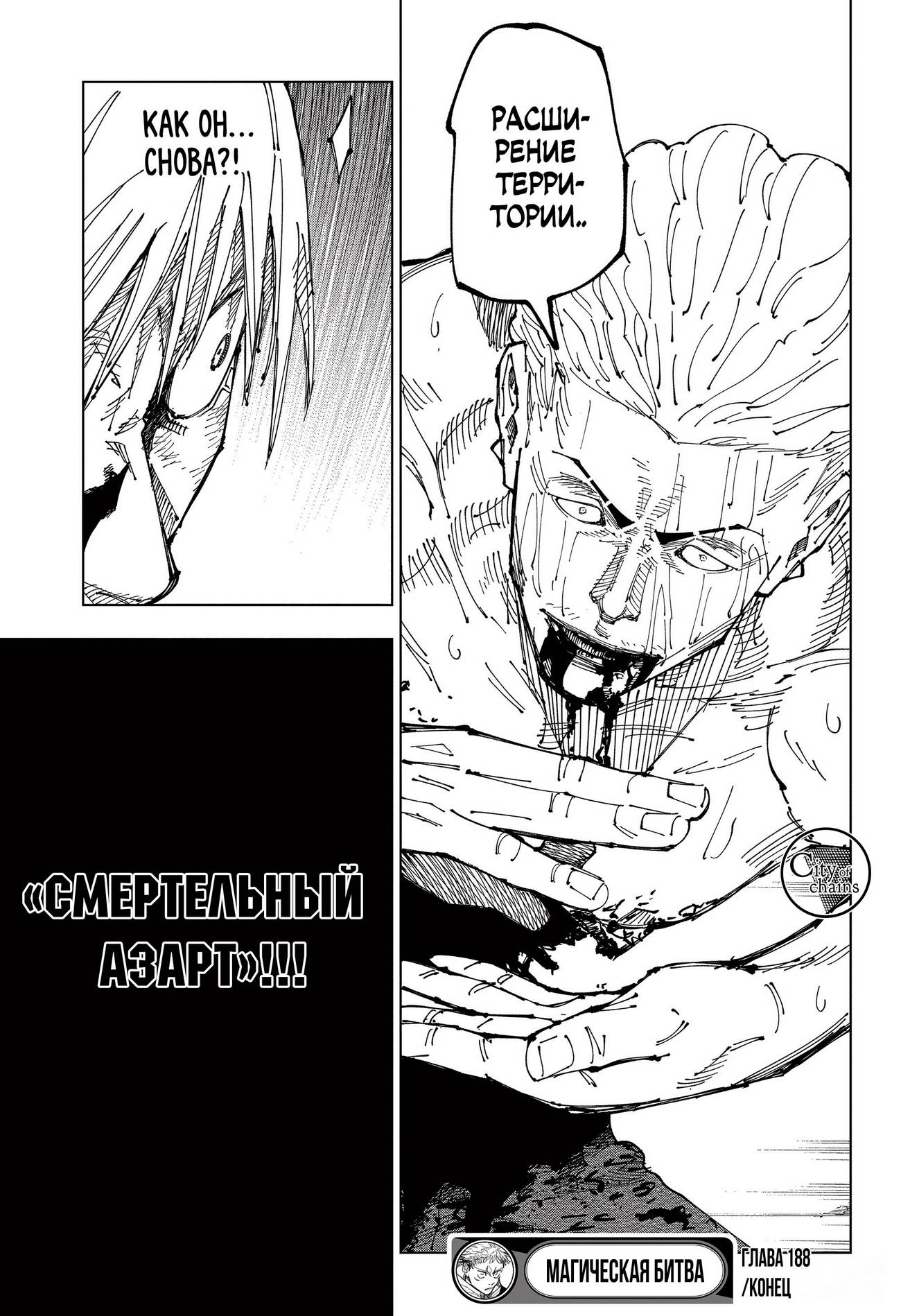 Страница 17 главы 188 манги Магическая битва / Jujutsu Kaisen