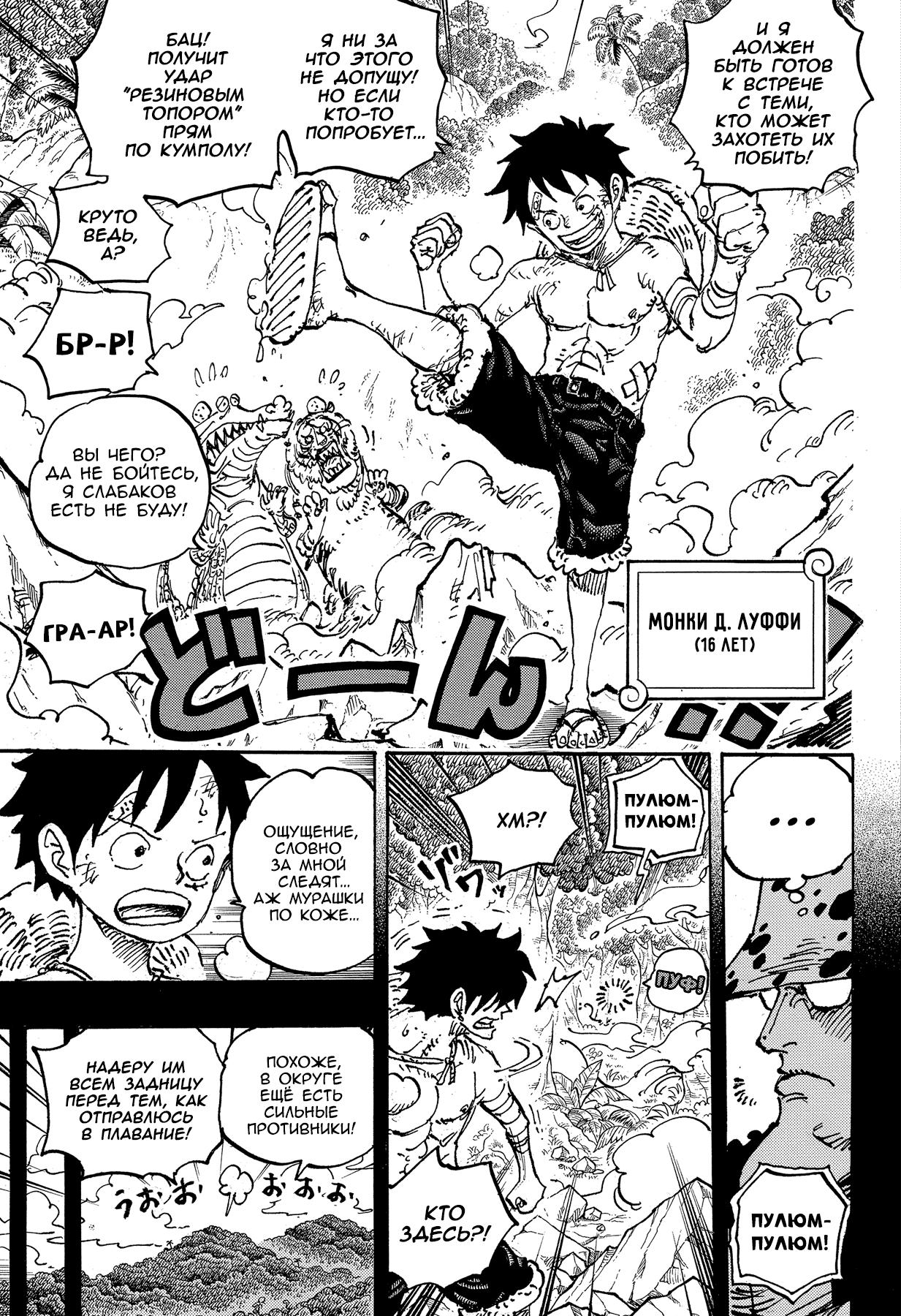 Страница 5 главы 1101 манги Ван Пис / One Piece