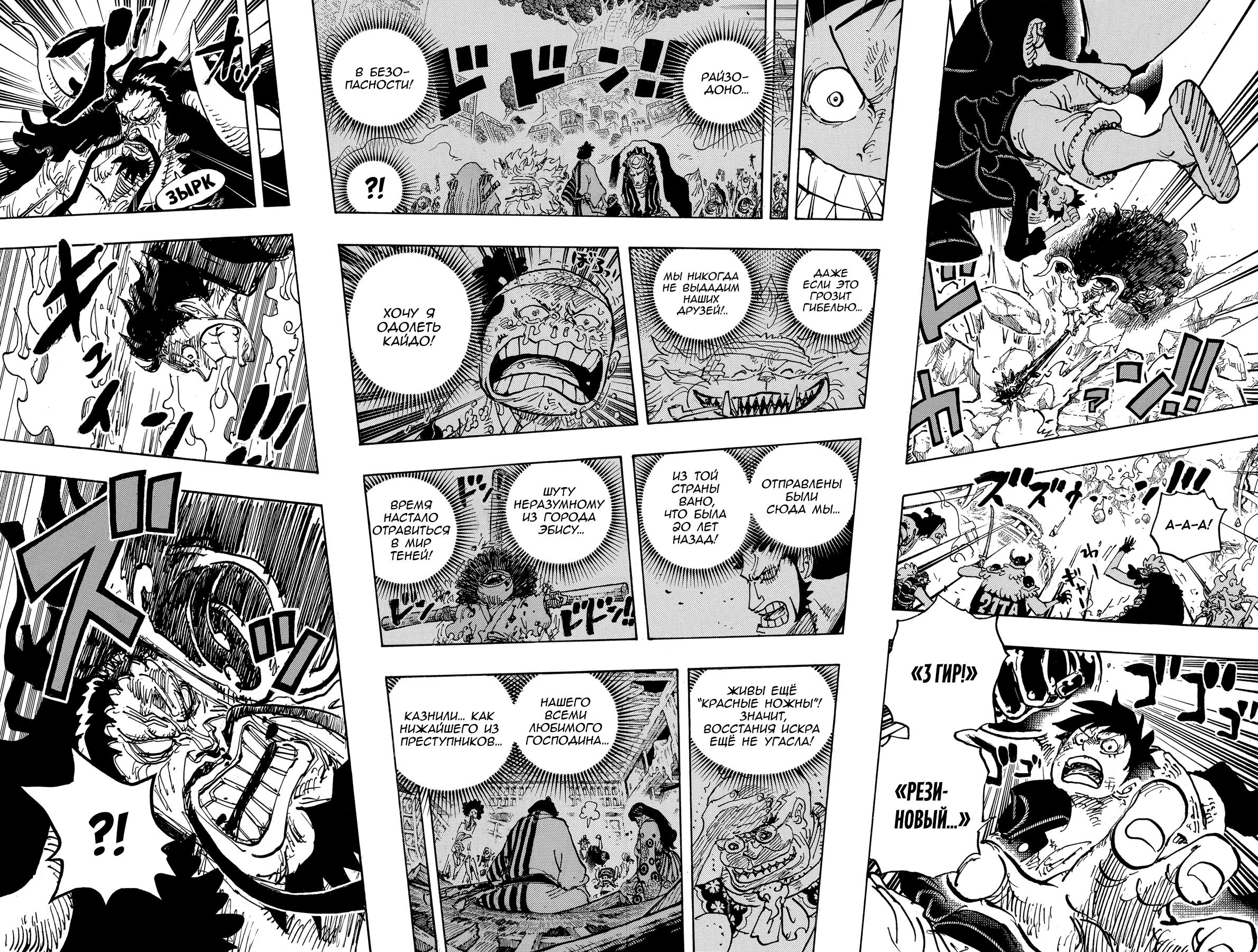 Страница 14 главы 1000 манги Ван Пис / One Piece