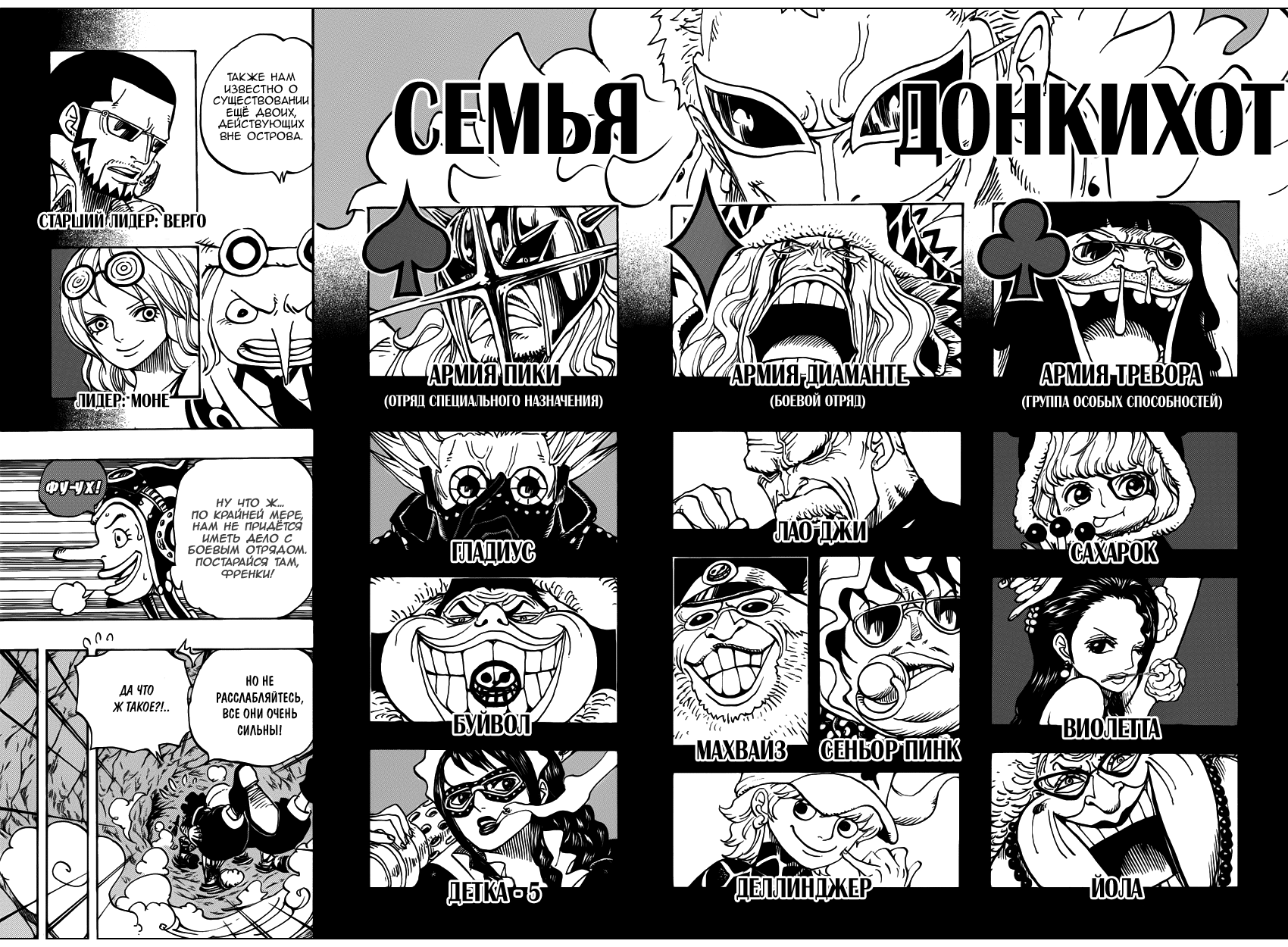 Страница 15 главы 732 манги Ван Пис / One Piece