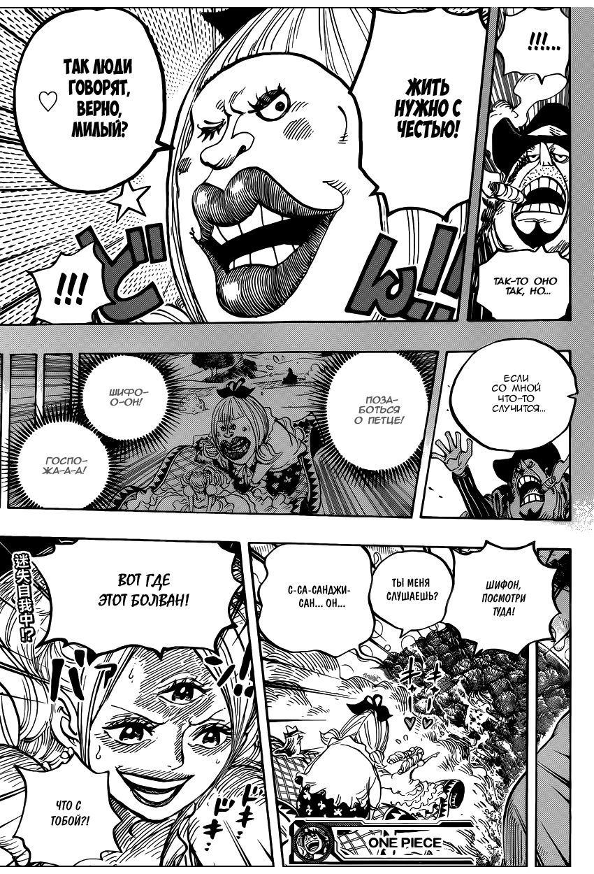 Страница 17 главы 875 манги Ван Пис / One Piece