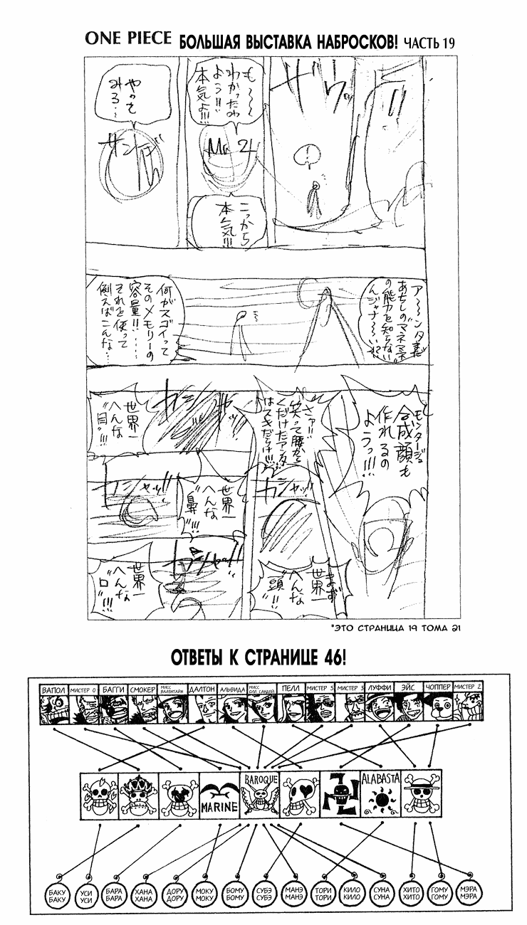 Страница 19 главы 182 манги Ван Пис / One Piece