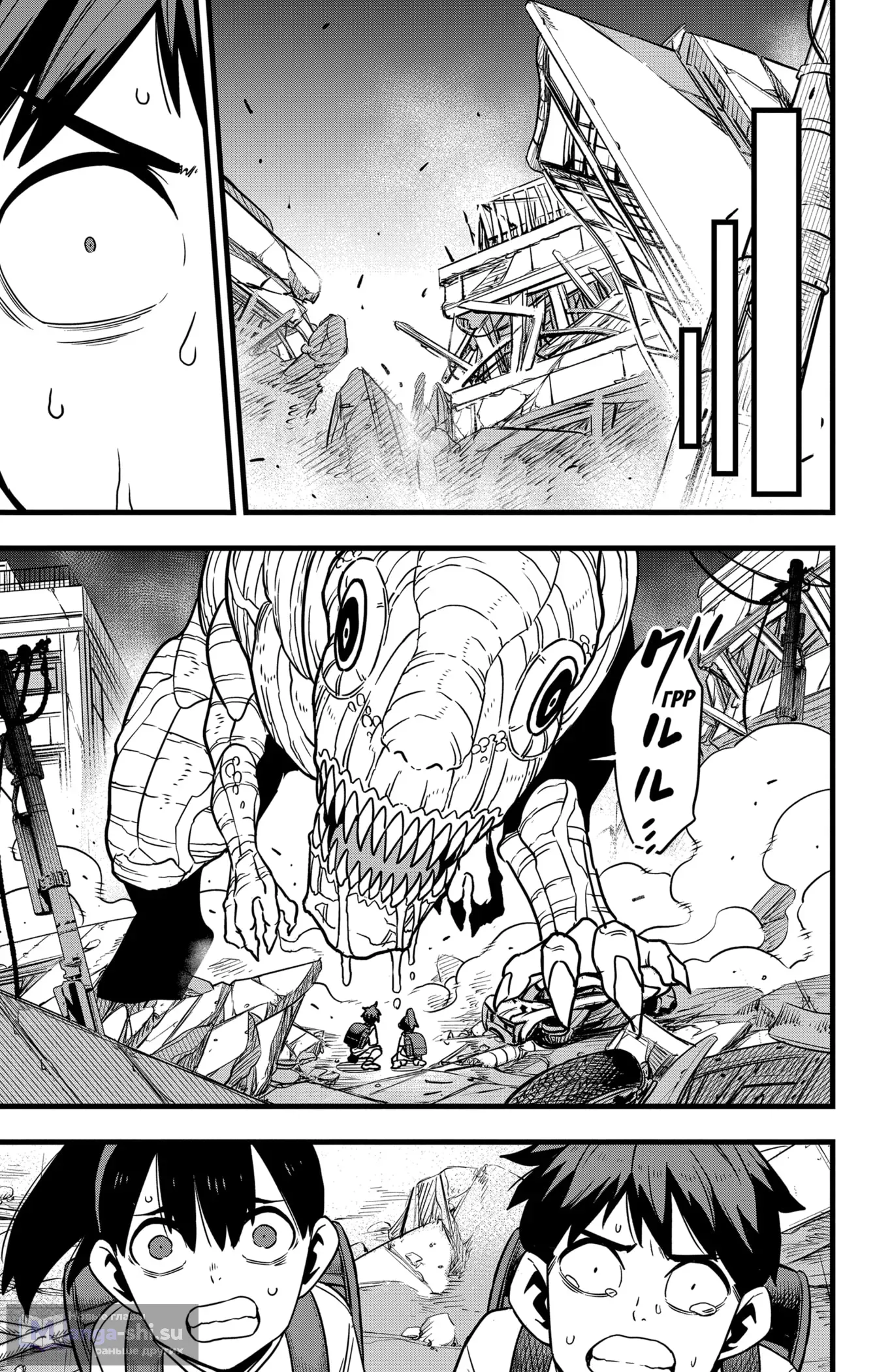 Страница 35 главы 129 манги Кайдзю No. 8 / Kaiju No. 8