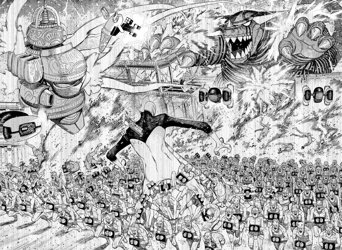 Страница 8 главы 105 манги Дандадан / Dandadan