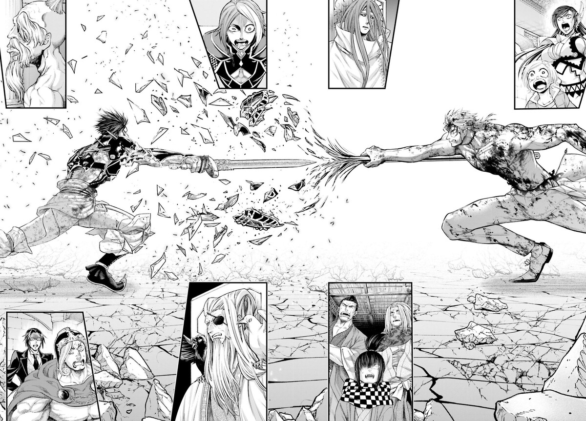 Страница 28 главы 64 манги Повесть о Конце Света / Record of Ragnarok