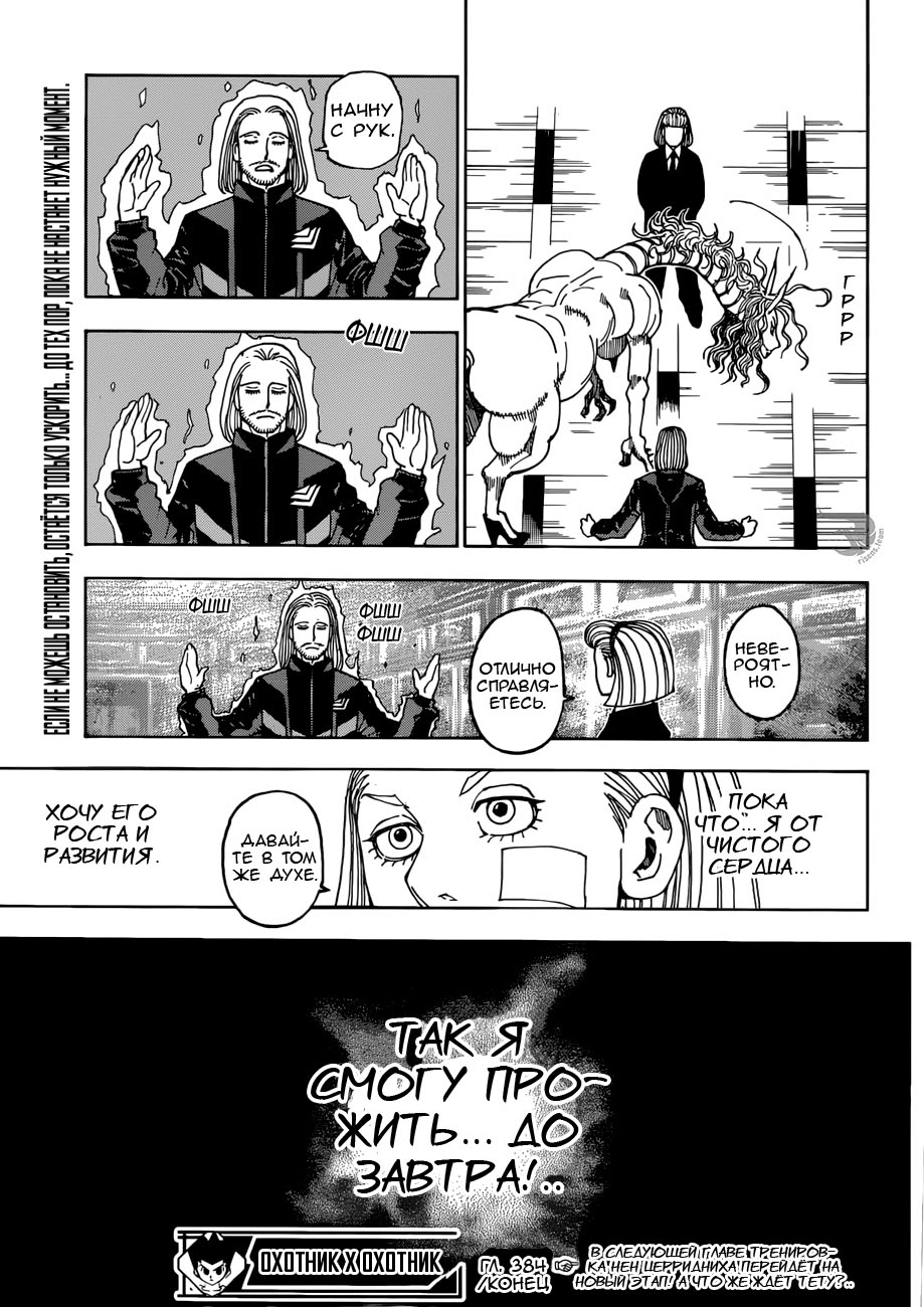 Страница 16 главы 384 манги Охотник х Охотник / Hunter x Hunter