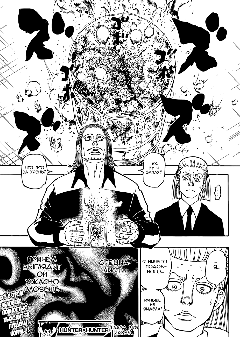 Страница 19 главы 376 манги Охотник х Охотник / Hunter x Hunter