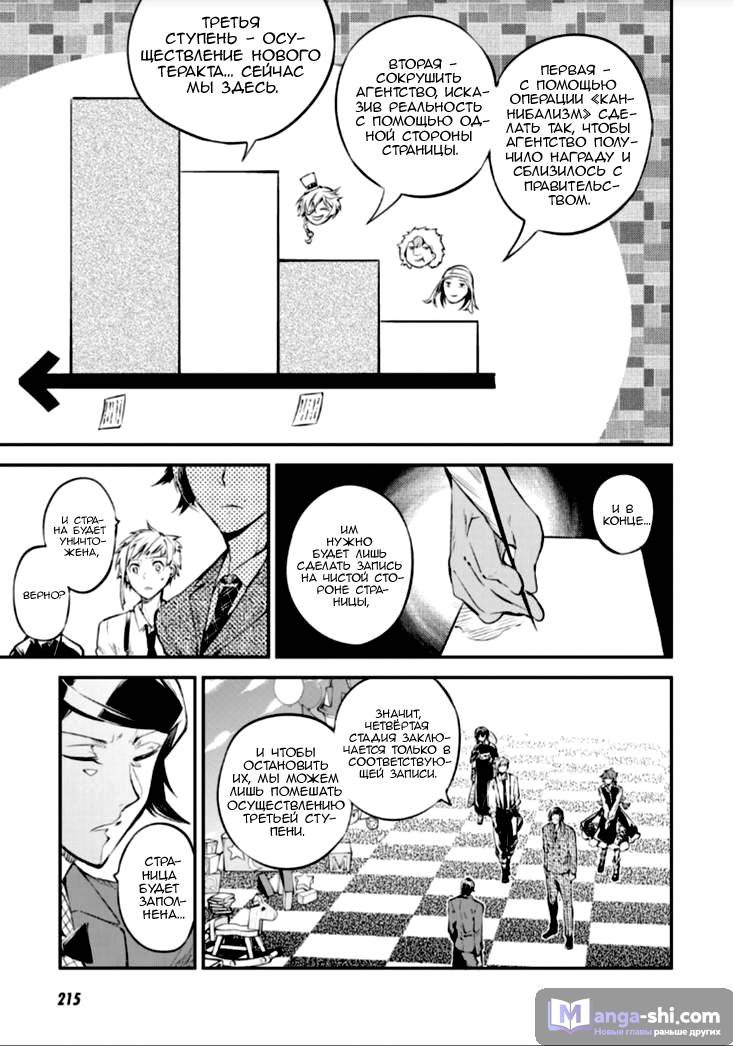 Страница 36 главы 70 манги Великий из Бродячих Псов / Bungou Stray Dogs