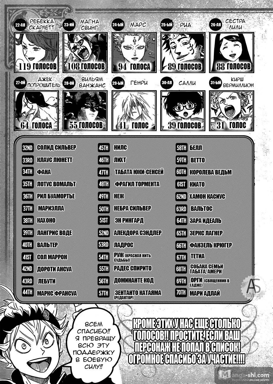 Страница 15 главы 161 манги Чёрный Клевер / Black Clover