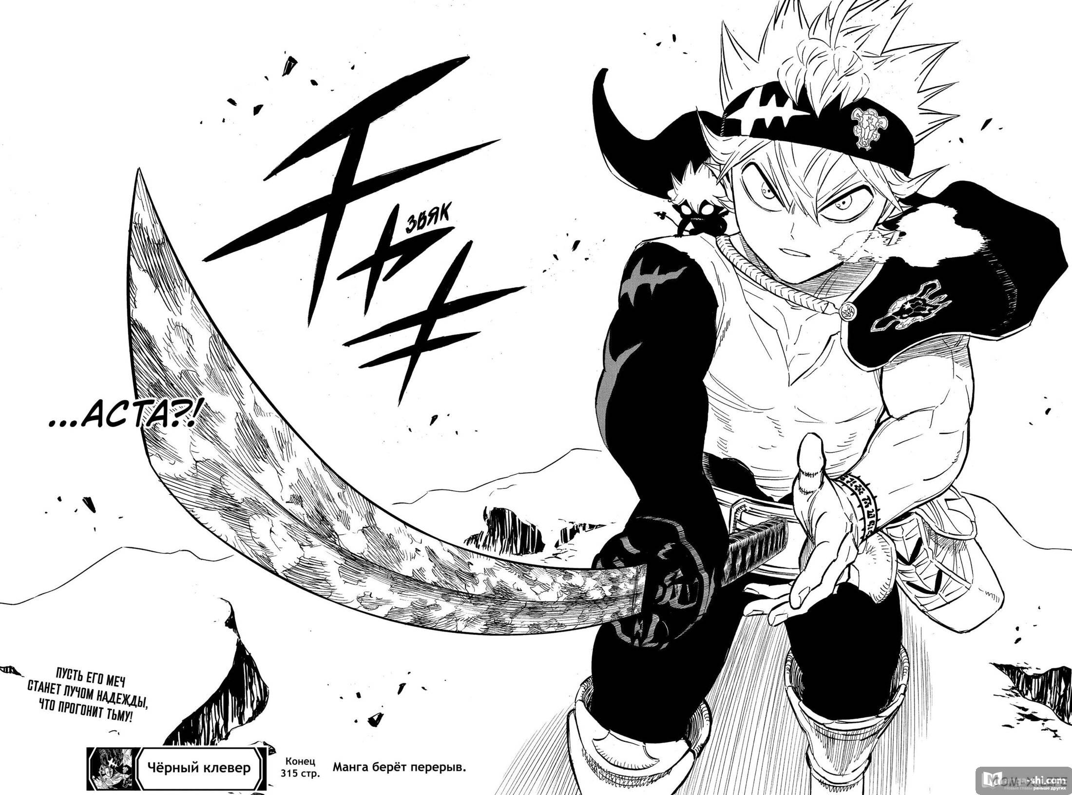 Страница 13 главы 315 манги Чёрный Клевер / Black Clover