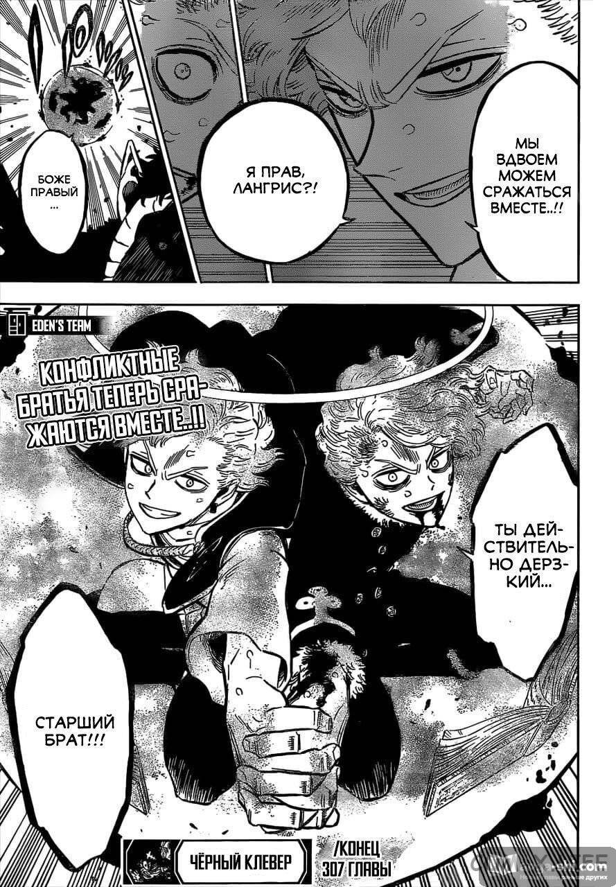 Страница 13 главы 307 манги Чёрный Клевер / Black Clover