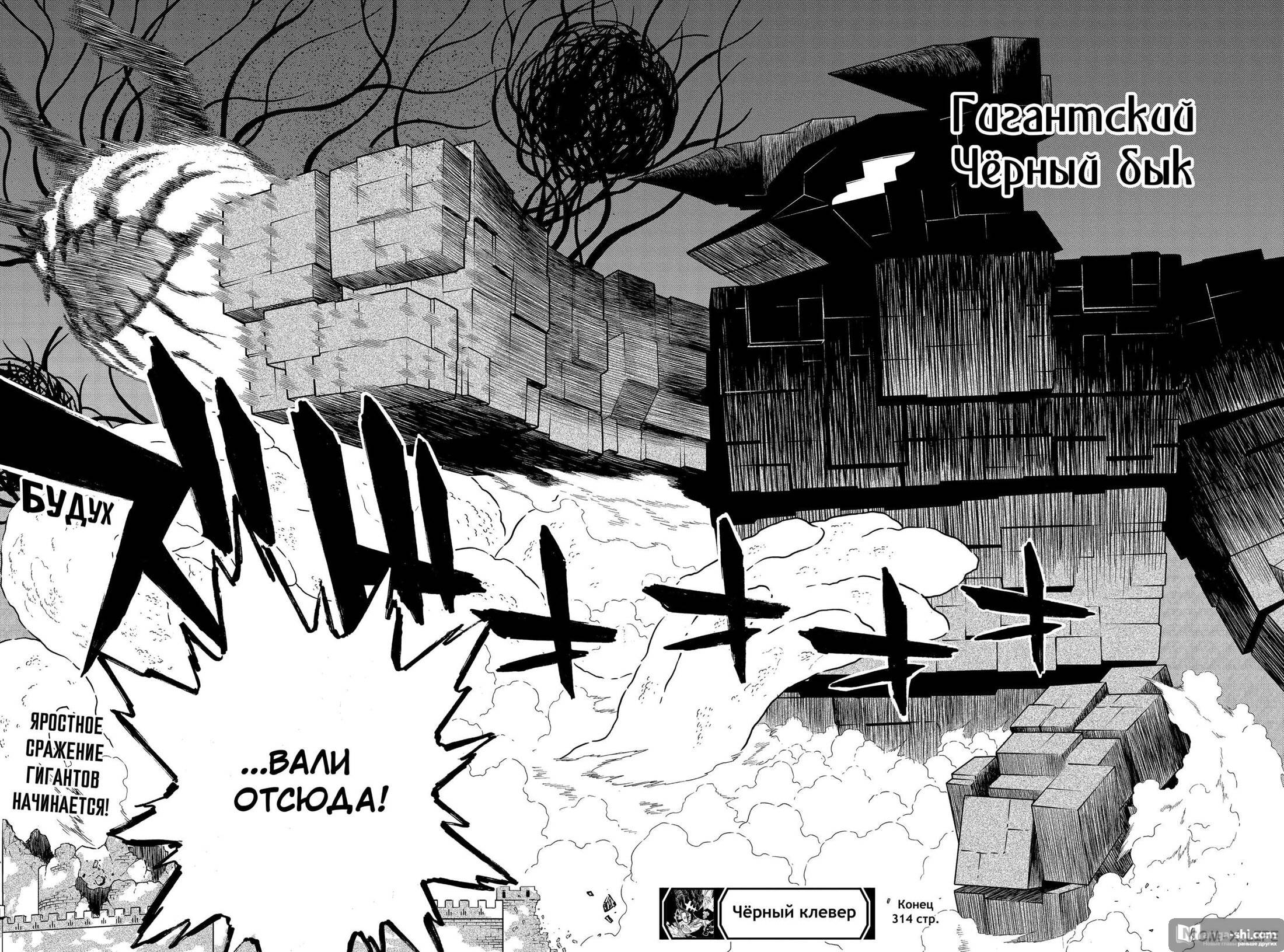 Страница 10 главы 314 манги Чёрный Клевер / Black Clover