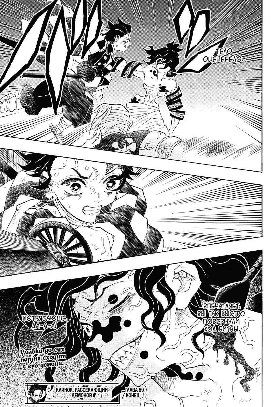 Страница 19 главы 89 манги Клинок, рассекающий демонов / Kimetsu no Yaiba