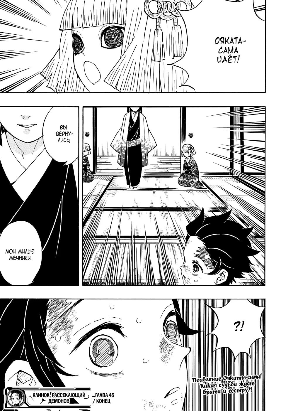 Страница 21 главы 45 манги Клинок, рассекающий демонов / Kimetsu no Yaiba