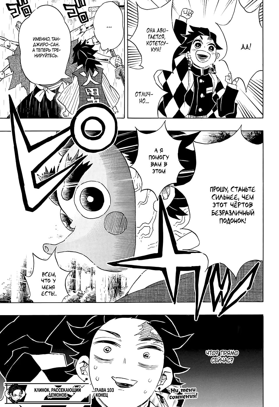 Страница 19 главы 103 манги Клинок, рассекающий демонов / Kimetsu no Yaiba