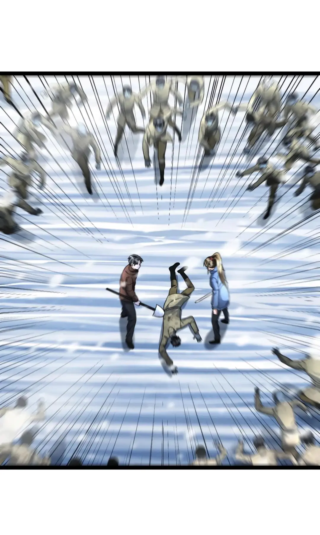 Страница 23 главы 343 манги Я создал бункер в замороженном мире / Freezing the world: I built a doomsday safehouse