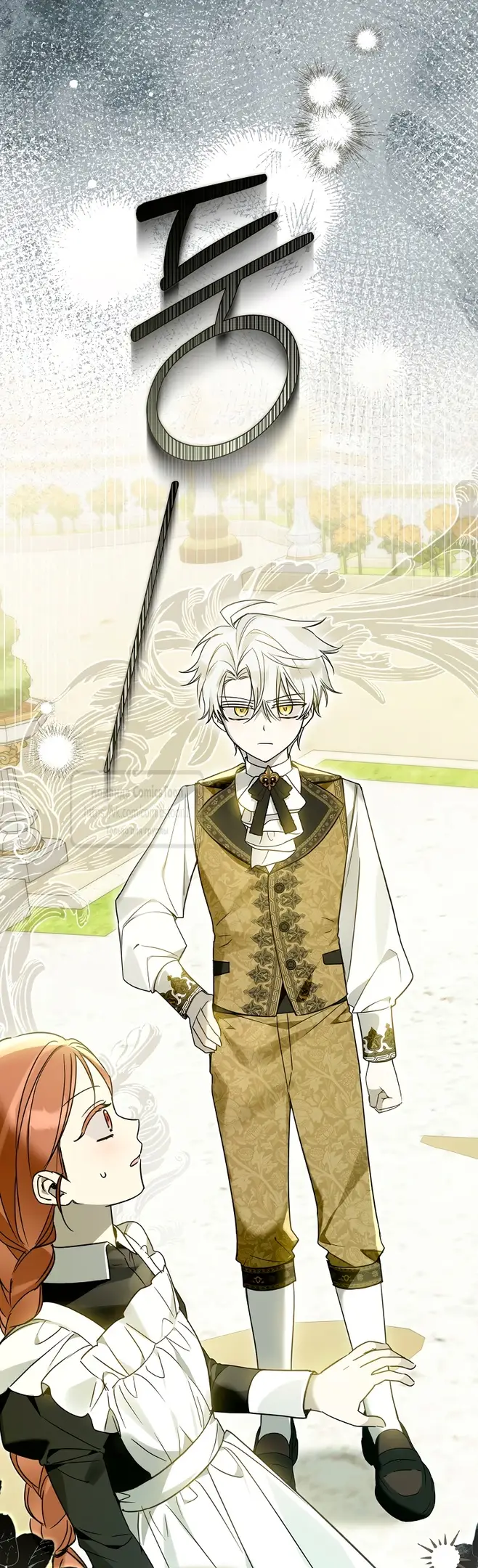 Страница 45 главы 28 манги После того как я завоевала особую любовь младшей дочери герцога, все привязываются ко мне