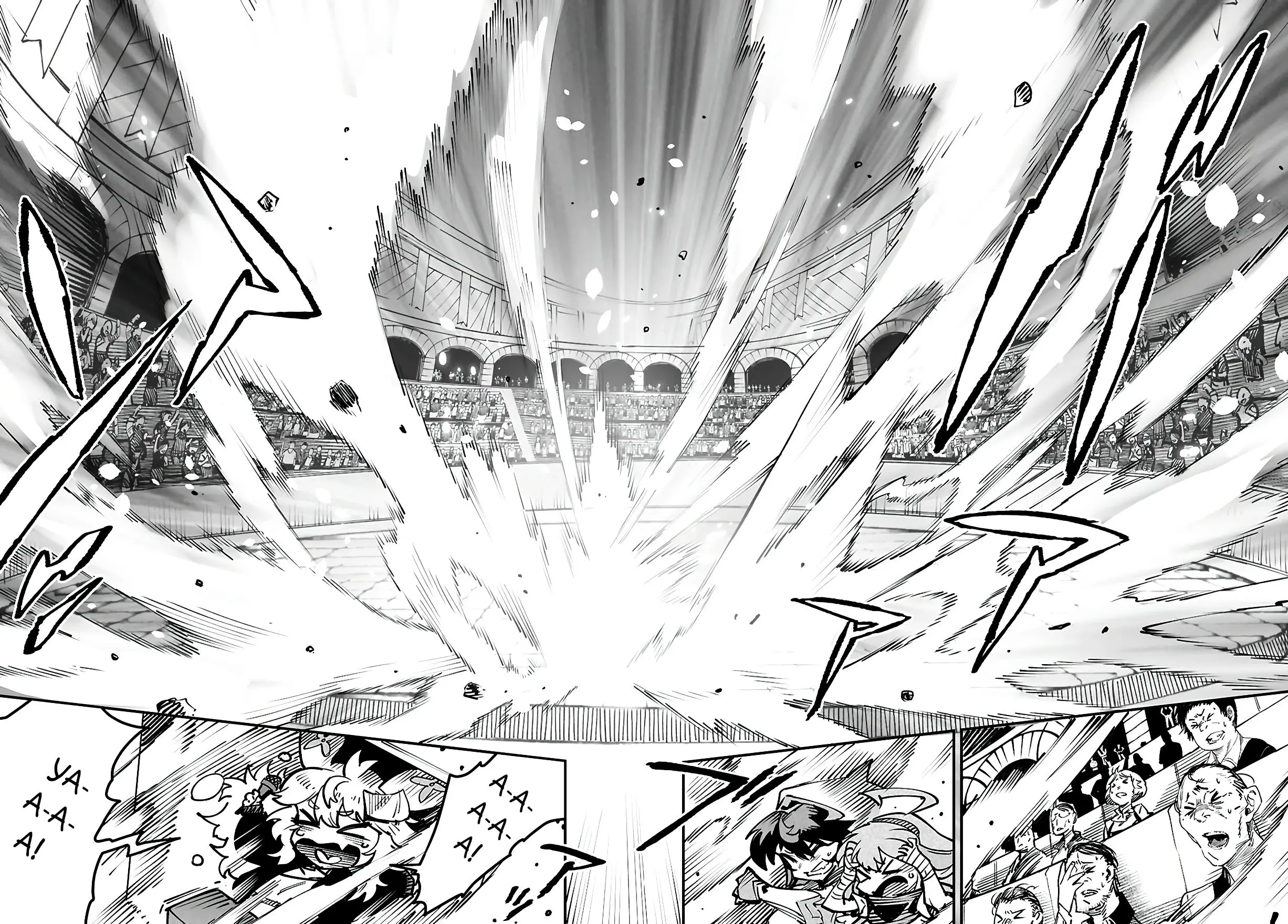 Страница 9 главы 22 манги Реинкарнация в колизее / Tensei Colosseum - Saijaku Skill de Saikyou no Onna-tachi o Kouryaku shite Dorei Harem Tsukurimasu