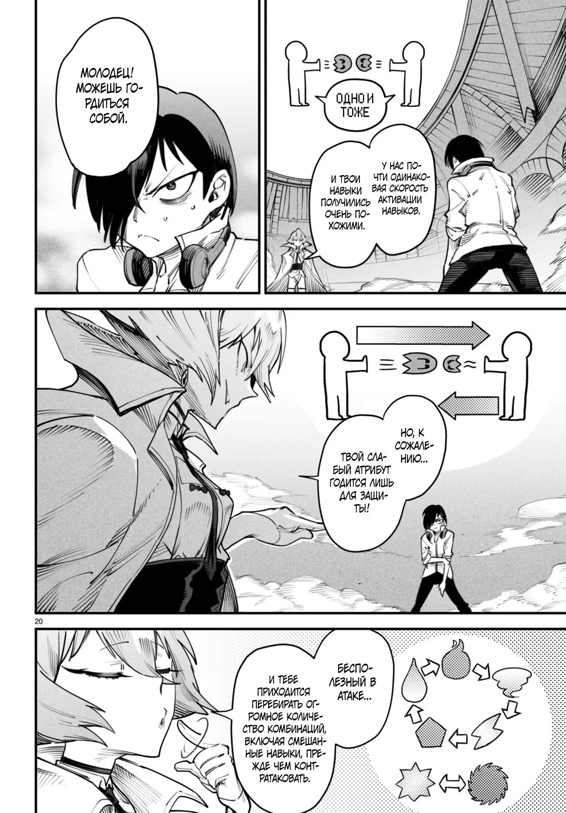 Страница 20 главы 11 манги Реинкарнация в колизее / Tensei Colosseum - Saijaku Skill de Saikyou no Onna-tachi o Kouryaku shite Dorei Harem Tsukurimasu