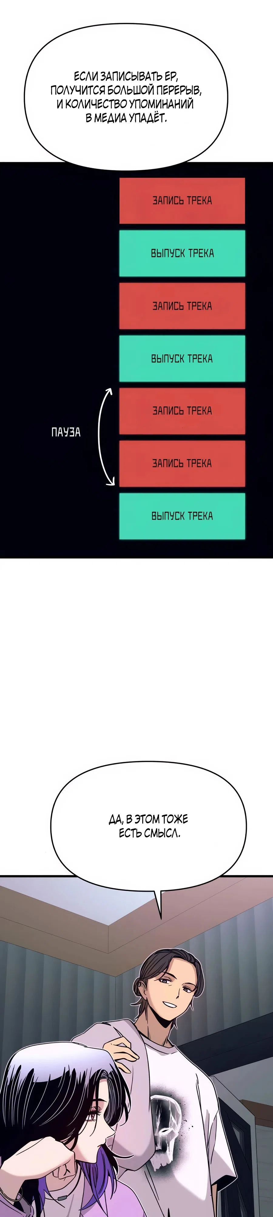 Страница 10 главы 40 манги Моя биас садится на последний поезд / My Bias Gets on the Last Train