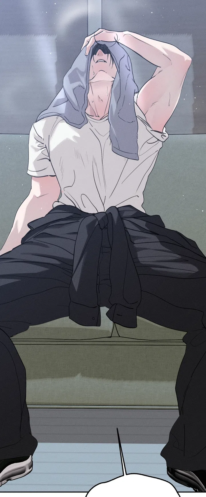 Страница 55 главы 57 манги Парень и его отношения с призраком / The Man With the Ghost