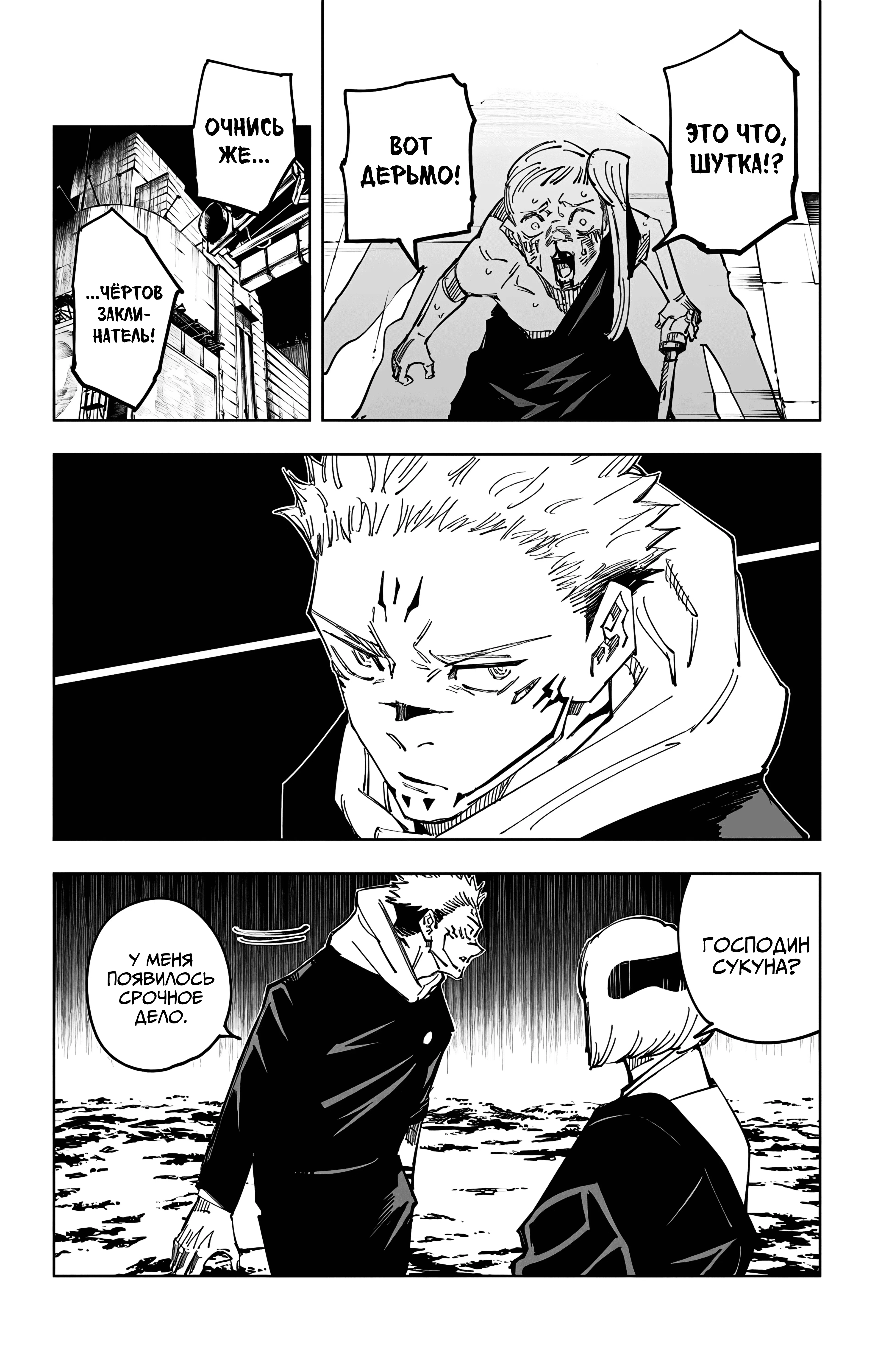 Страница 14 главы 117 манги Магическая битва / Jujutsu Kaisen