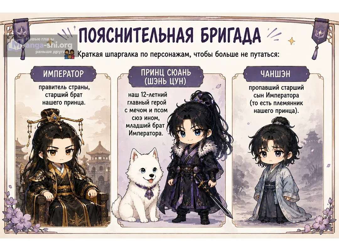 Страница 25 главы 14 манги Нашему главе семьи всего 8 лет!